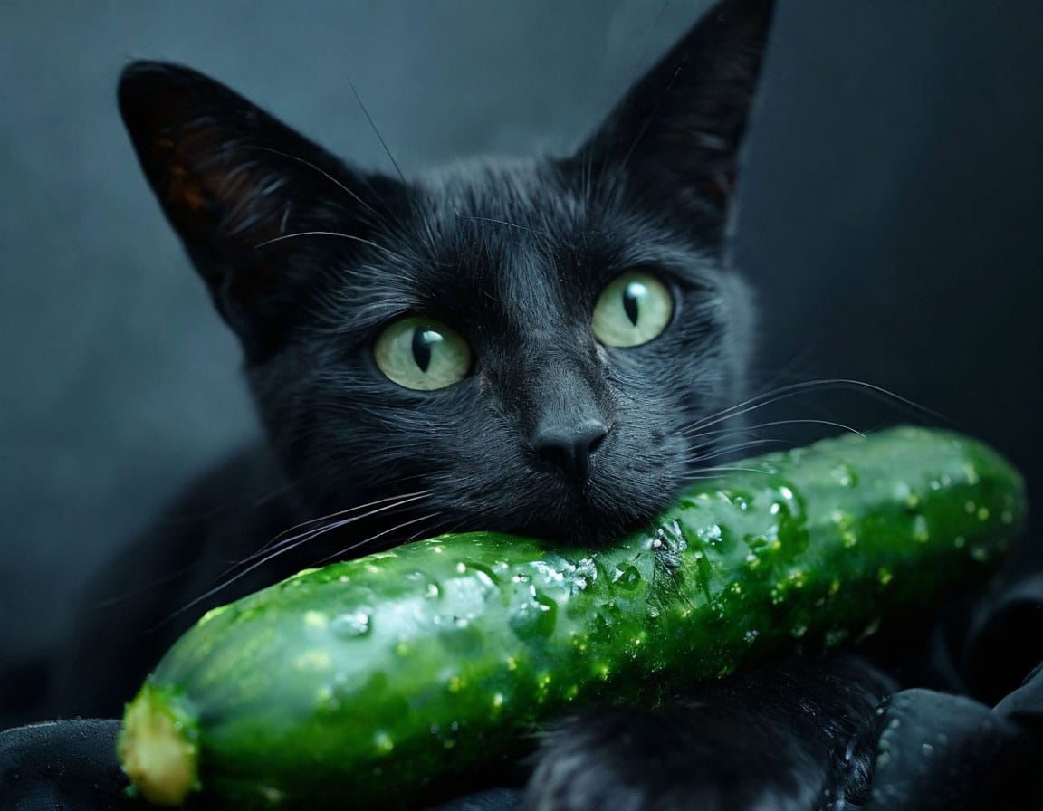 Почему коты боятся огурцов? Реакция кота на неожиданный предмет