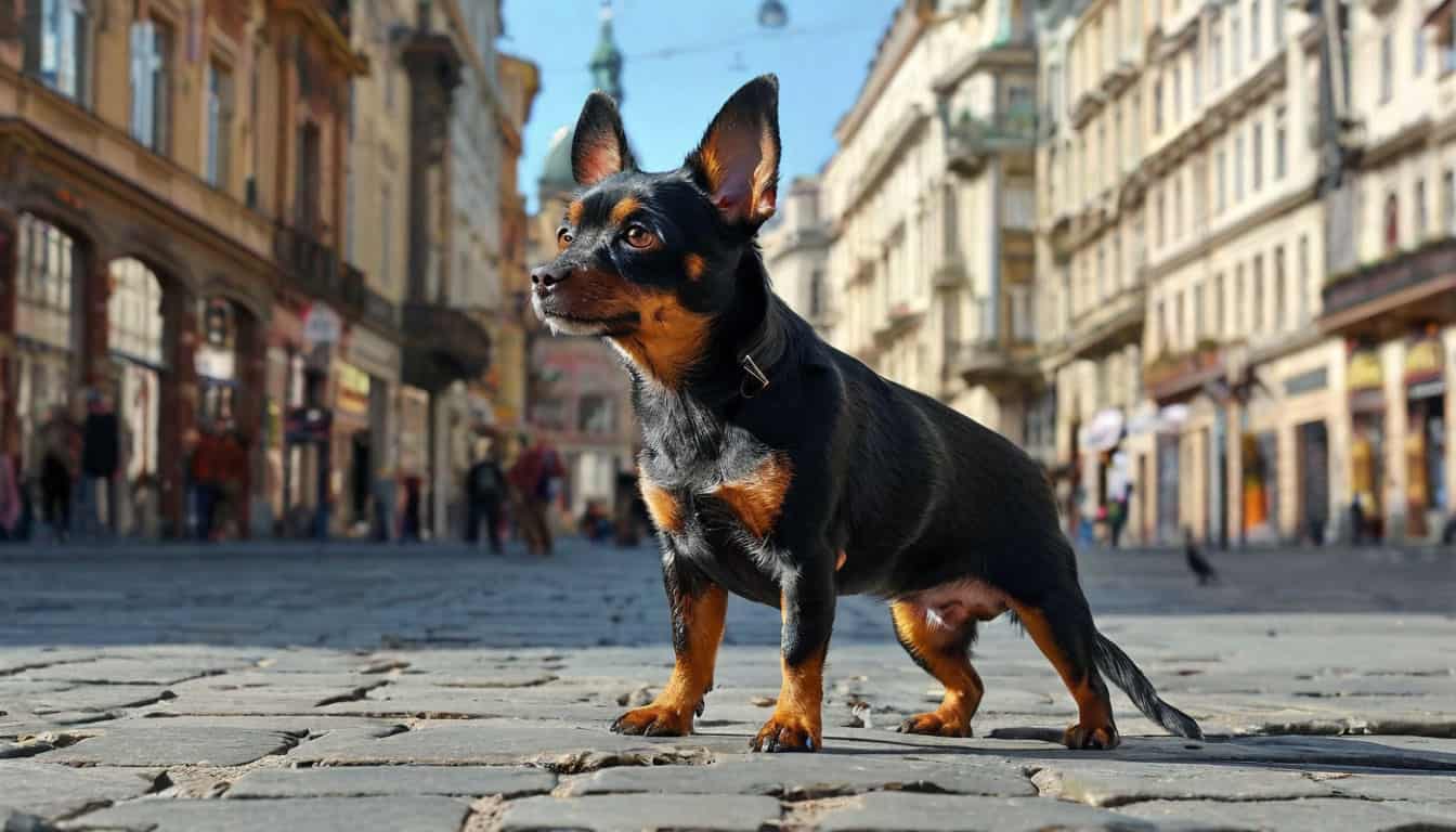 Пражский крысарик отдыхает