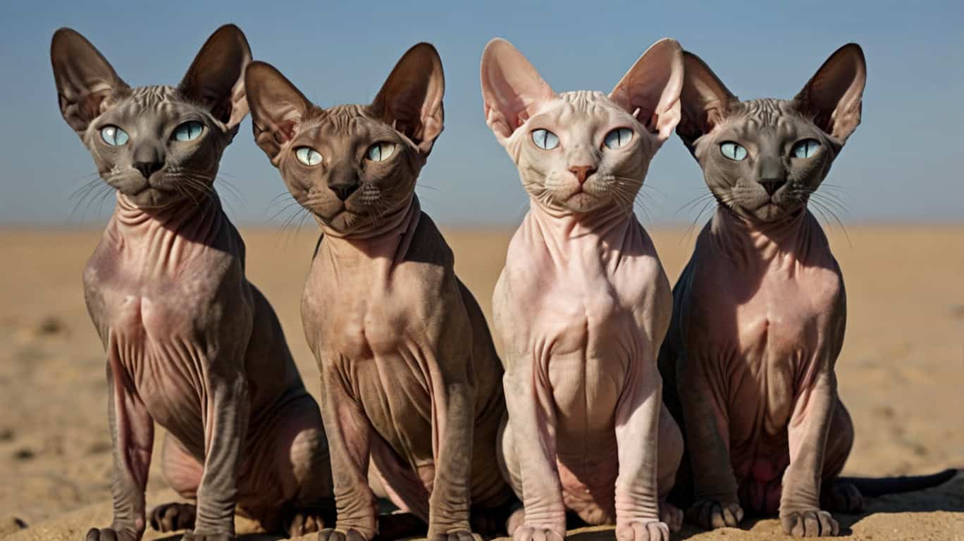 Сфинкс — лысая кошка, которая приносит тепло и уют в дом
