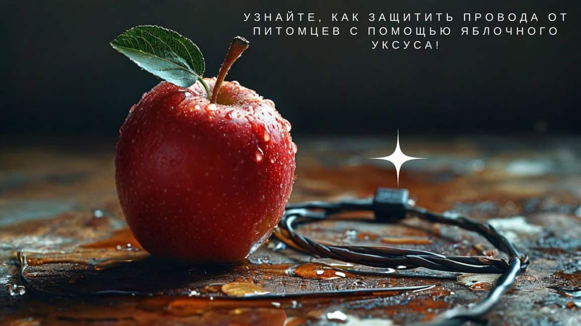 Заголовок статьи ‘Защита проводов от питомцев: яблочный уксус’.