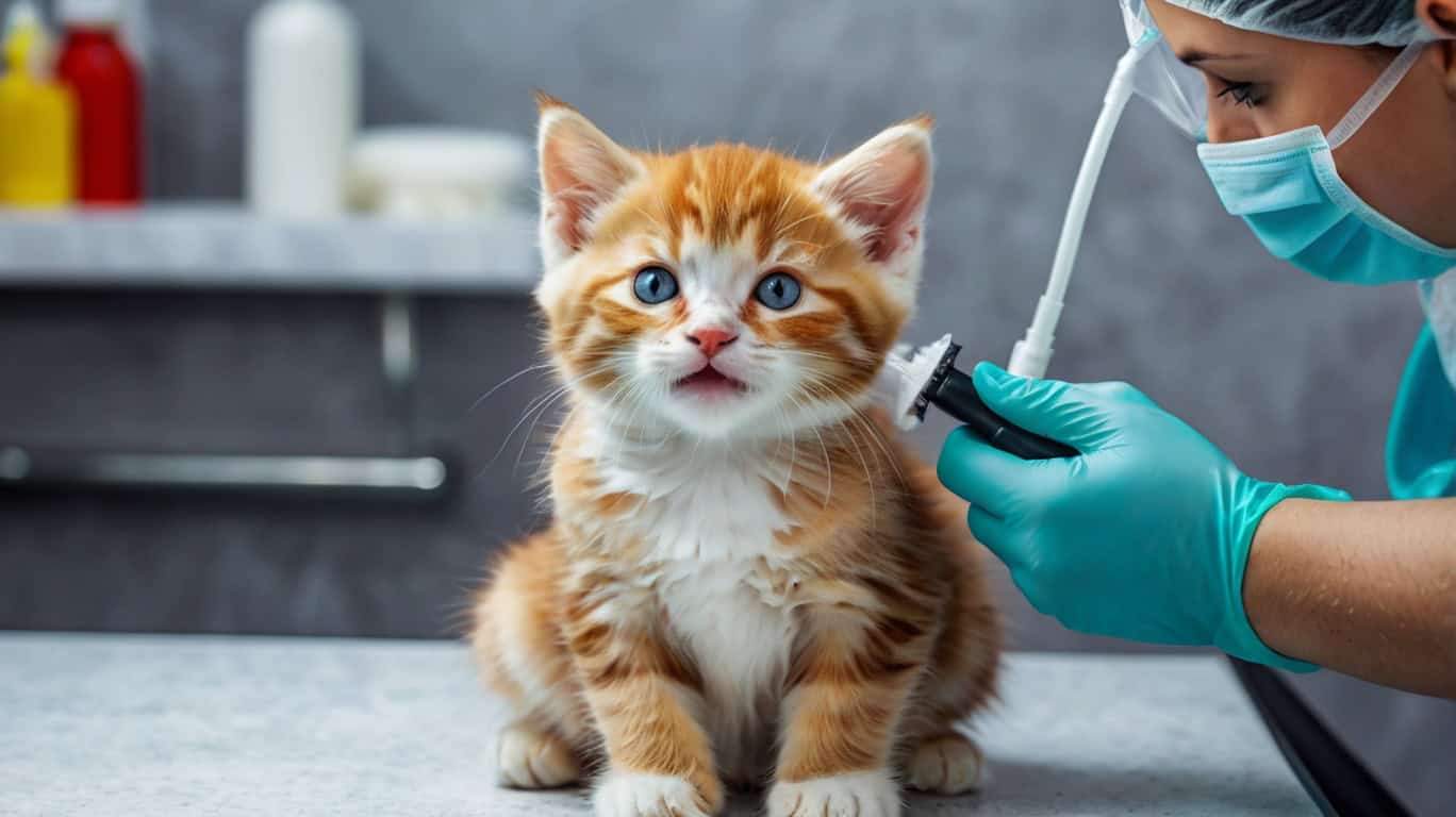 Регулярные гигиенические процедуры для вашего уличного котенка.