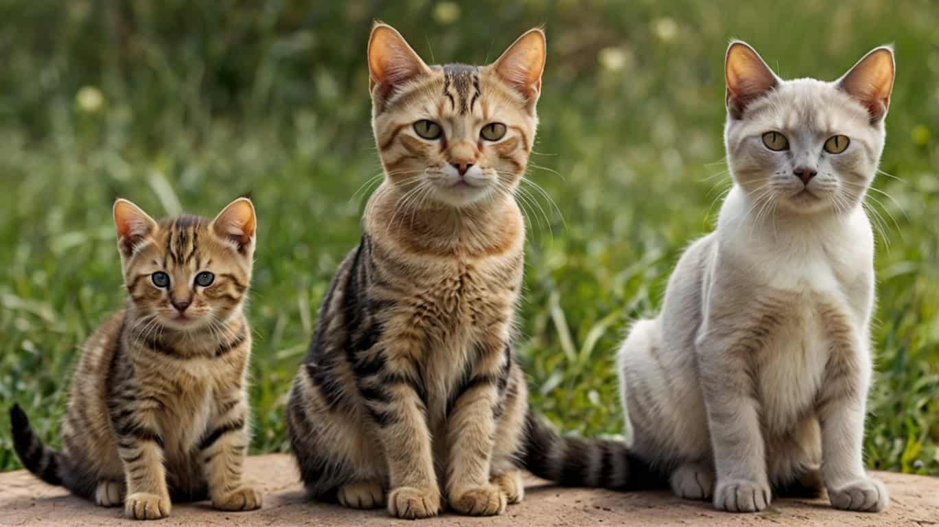 Коты разных возрастов