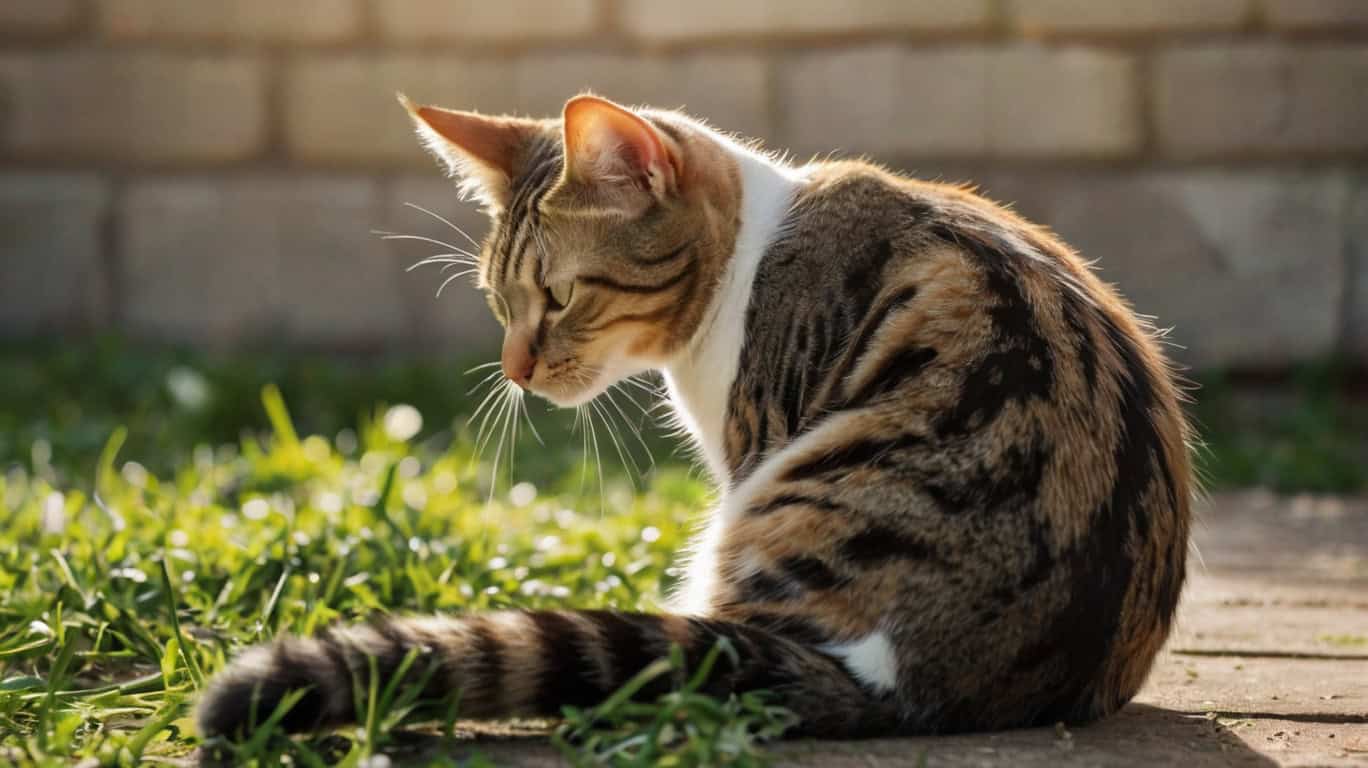 Беременная кошка начинает больше ухаживать за собой
