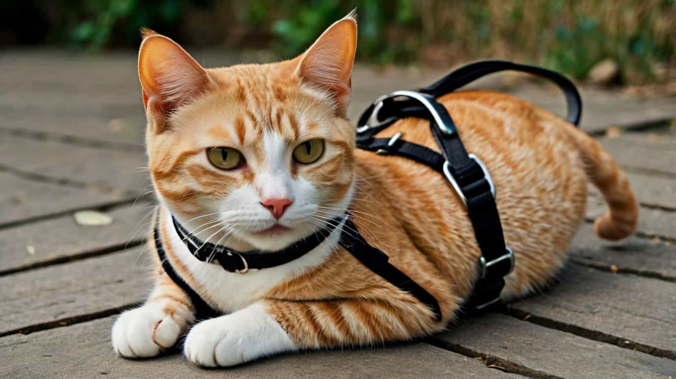 Приучение кошки к шлейке и выгулу: выбор подходящей шлейки