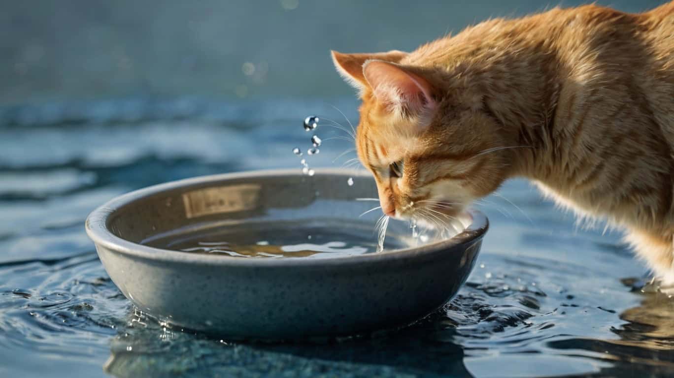 Приучение кошки к купанию: игры с водой
