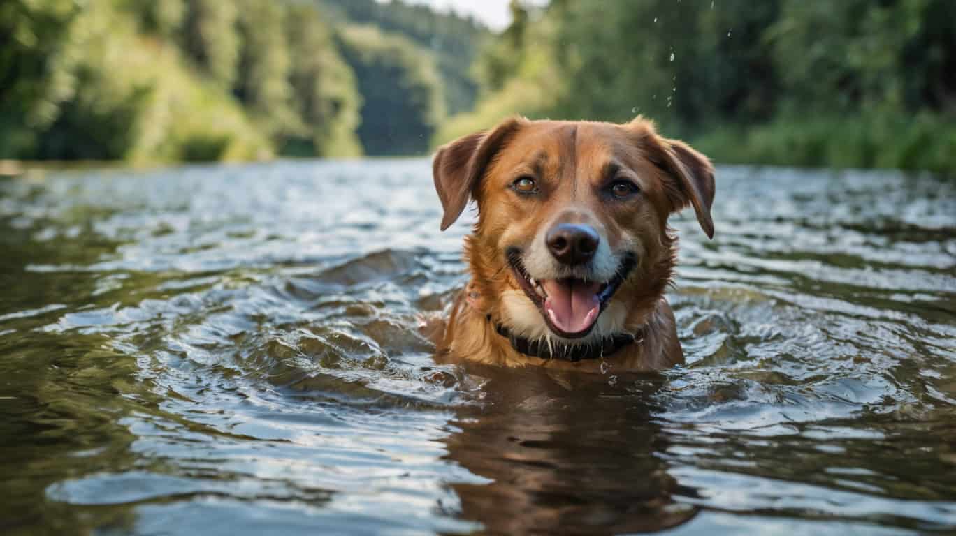 Купание животных в водоёмах: безопасное плавание