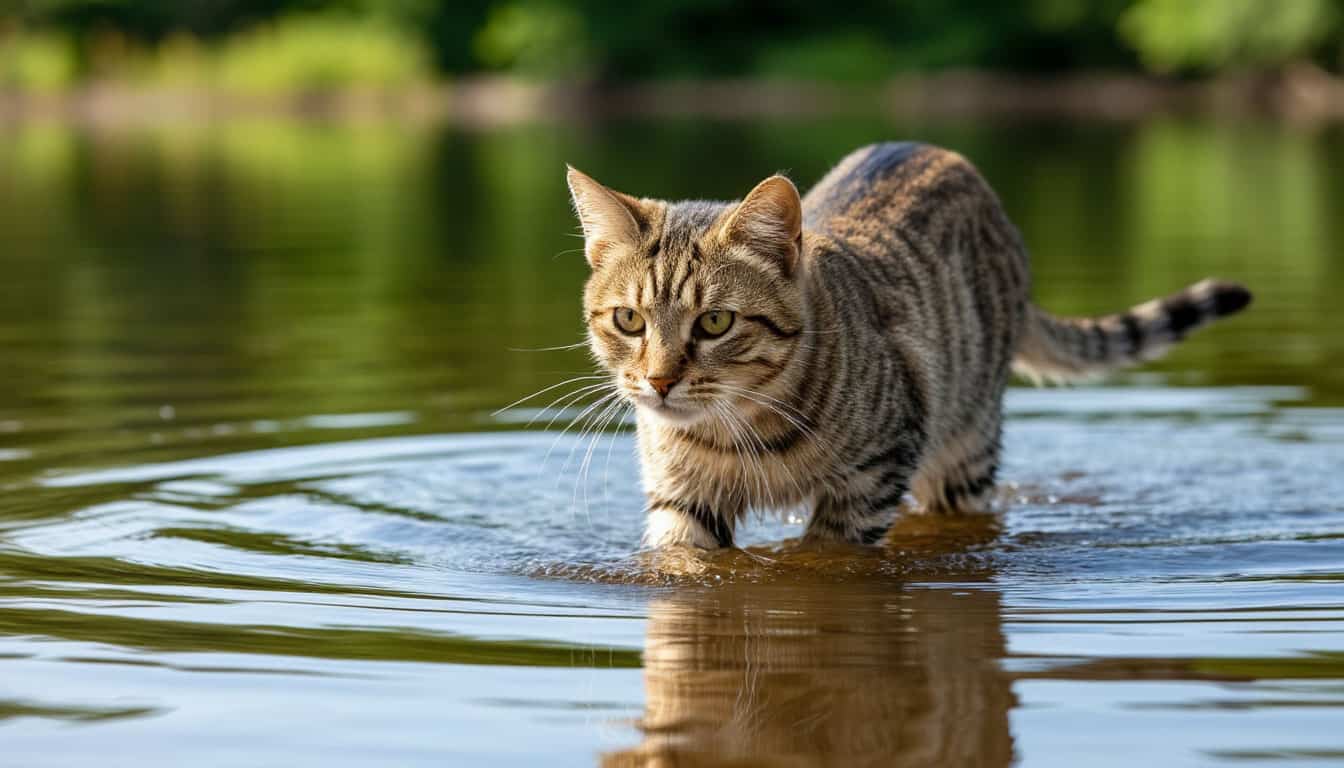 Купание животных в водоёмах: знакомство с водой