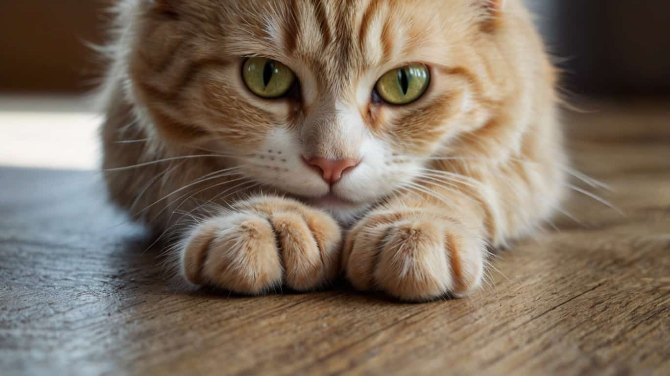 Кошка с ухоженными когтями