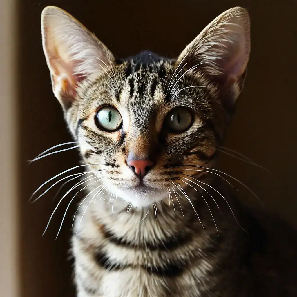 Какие бывают окрасы ориентальных кошек — Табби (Tabby): фотография ориентальной кошки окраса табби на подоконнике