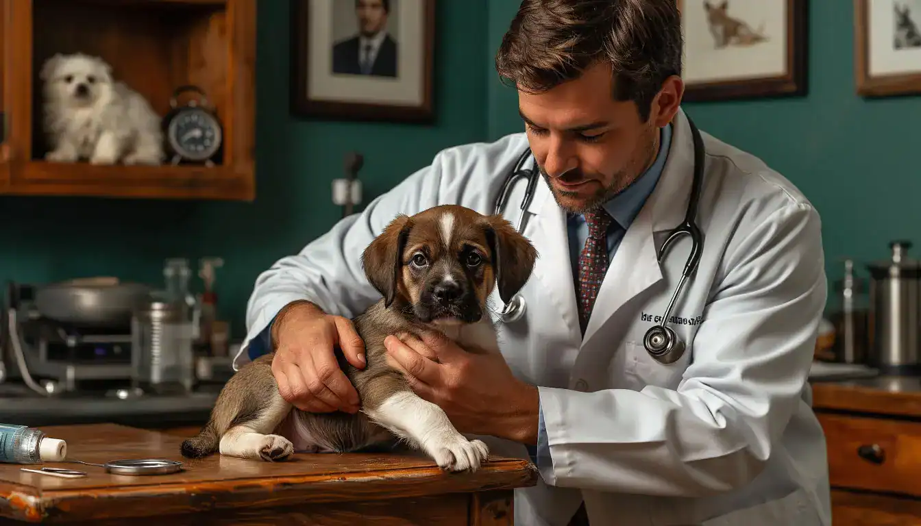 Уход за Новорождёнными Щенками: Осмотр у ветеринара.