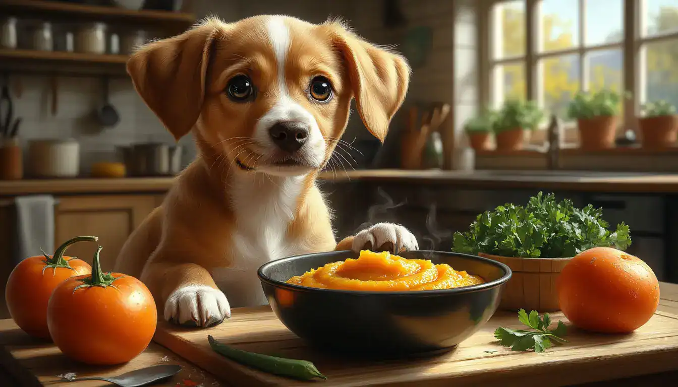 Первое меню для щенка: как приготовить полезное овощное пюре