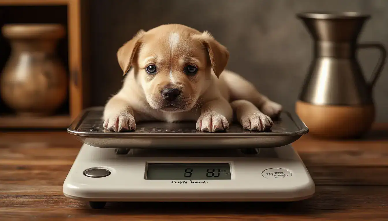 Уход за Новорождёнными Щенками: Ежедневное взвешивание щенка.