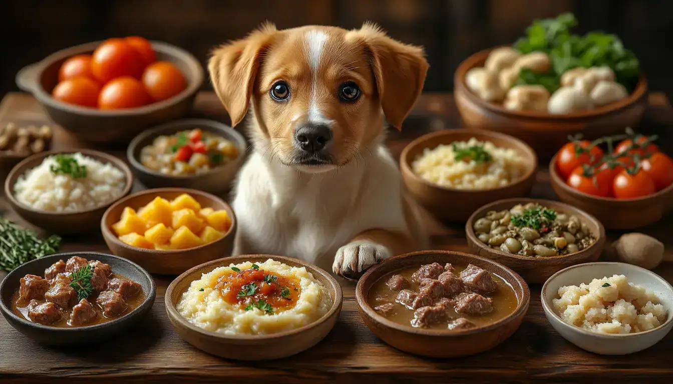 Первое меню для щенка: примеры полезных блюд