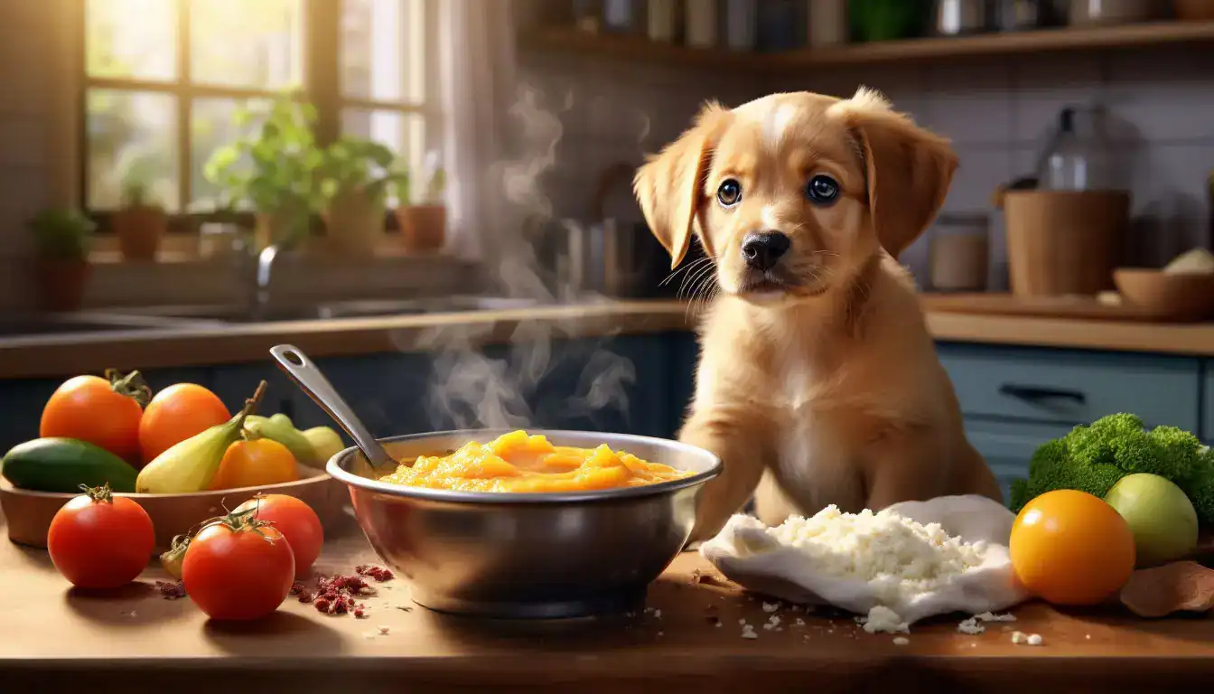 Первое меню для щенка: баланс продуктов в рационе