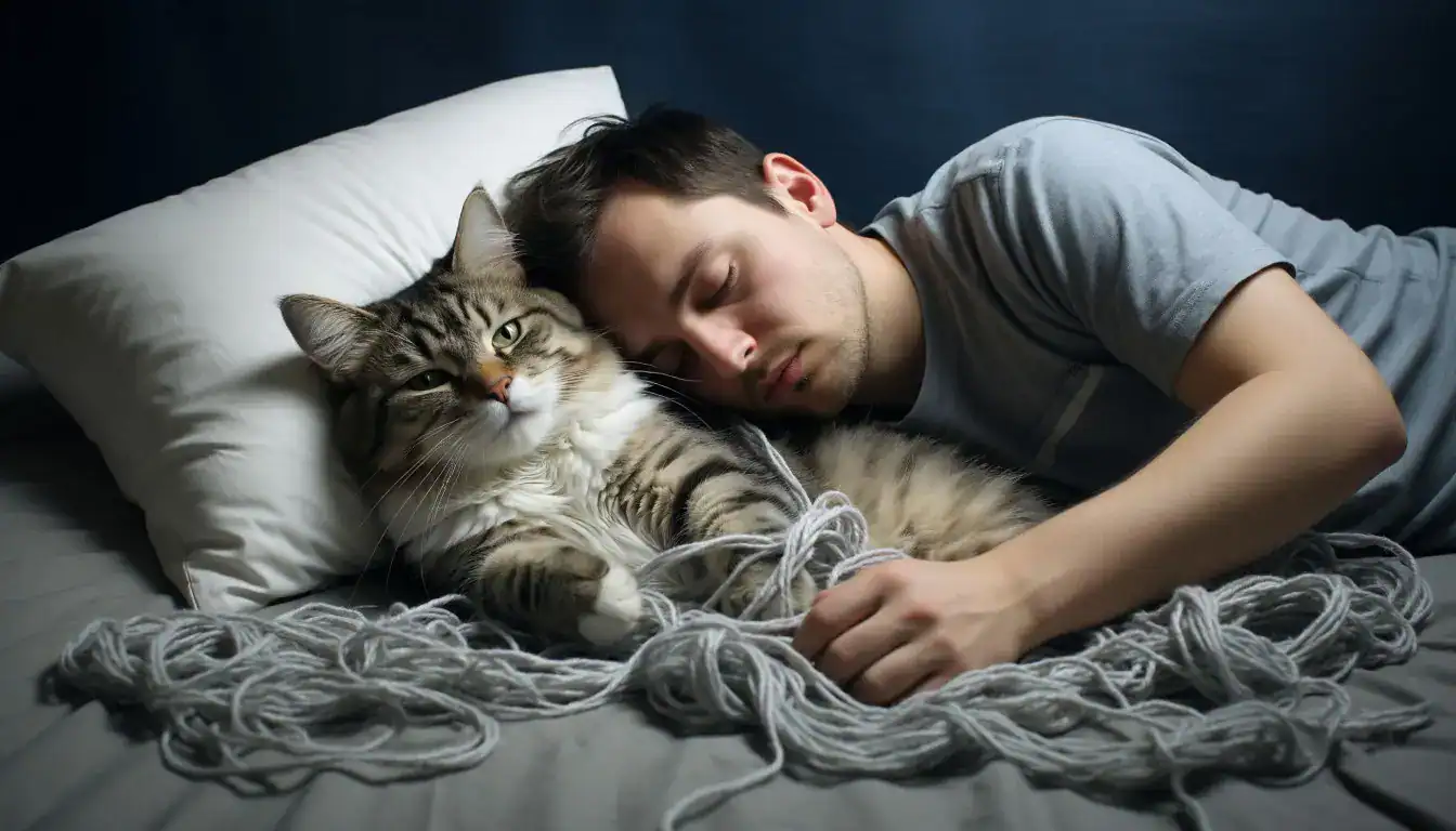 Кошка мешает спать — что делать: последствия ночных игр питомца