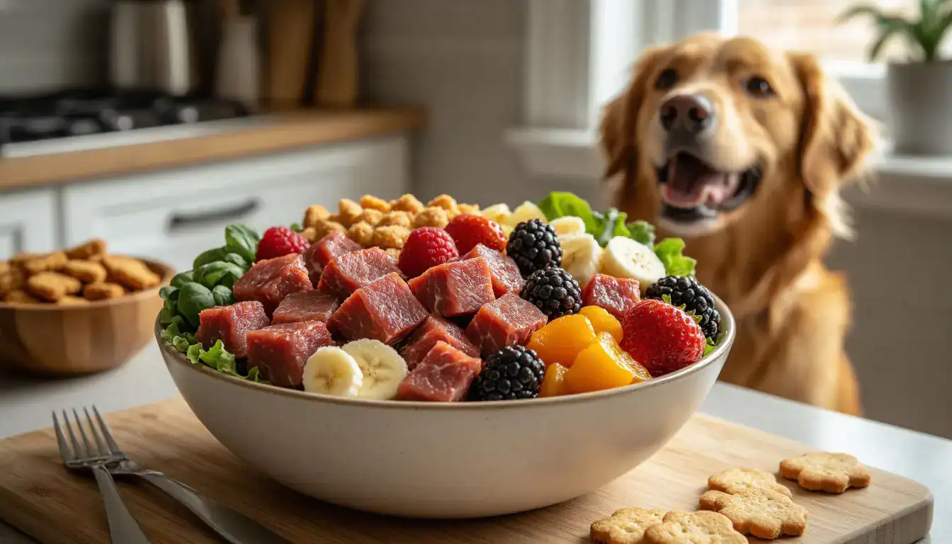 Рецепты лакомств для питомца: миска с полезными угощениями для собаки