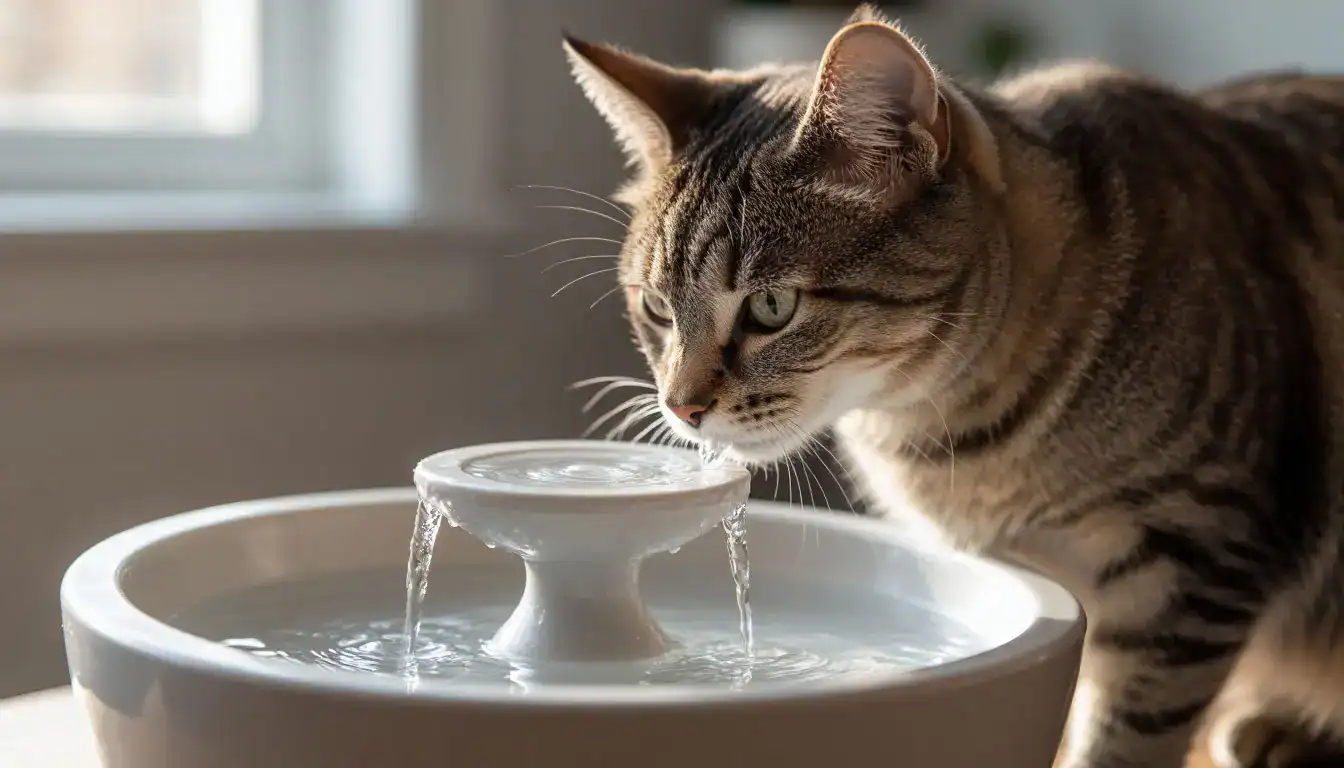 Идеи подарков для счастливой кошки — фонтанчик для свежей воды