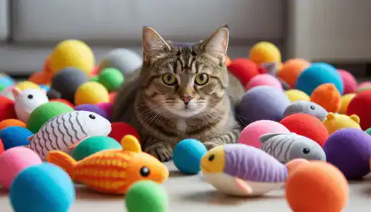 Идеи подарков для счастливой кошки — яркие игрушки для игр