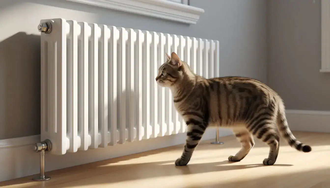 Риск перегрева кошки у батареи: как ограничить доступ питомца