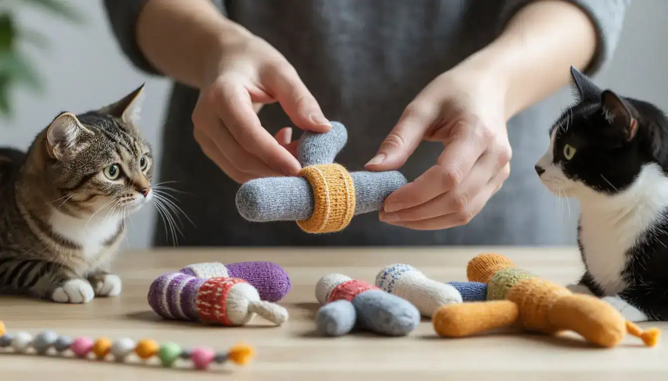 Как сэкономить на содержании питомца: делаем игрушки своими руками