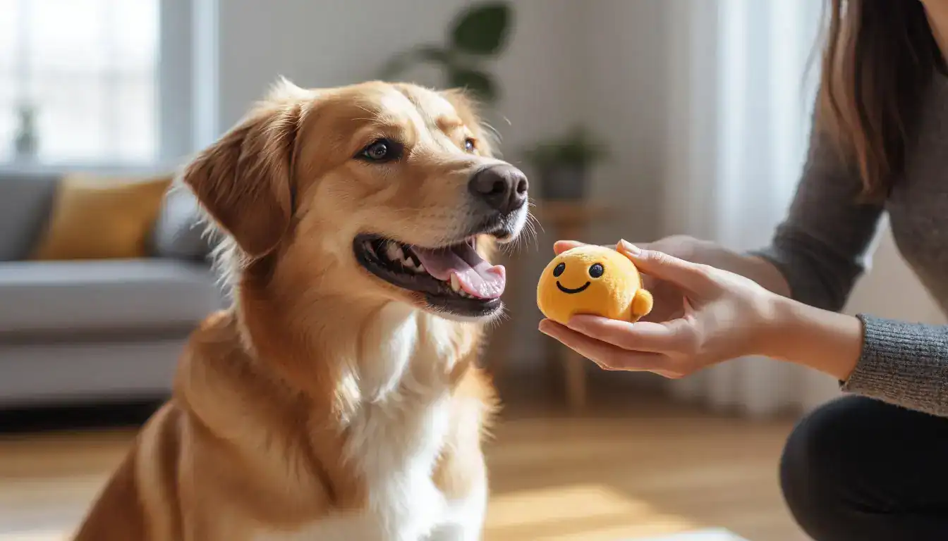 Понимание животными человеческого языка: собака приносит игрушку