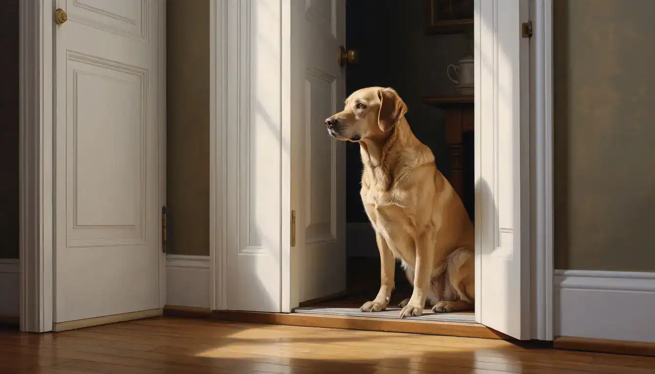 Как собака выбирает хозяина: спокойствие в ожидании возвращения хозяина