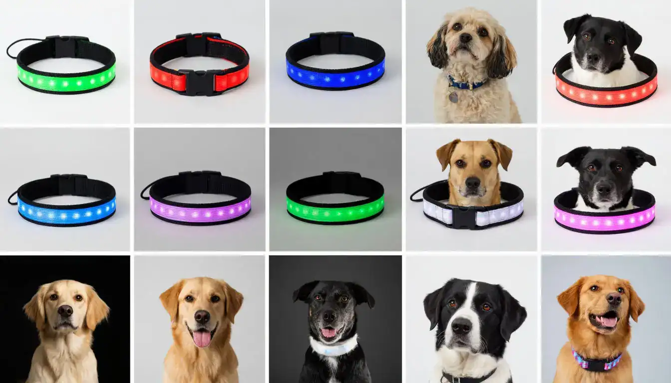 Разнообразие светодиодных ошейников — выбор светодиодного ошейника для собаки
