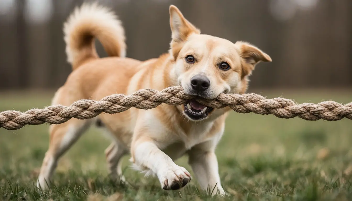 Снаряды для питомца: DIY-решения — канат для перетягивания