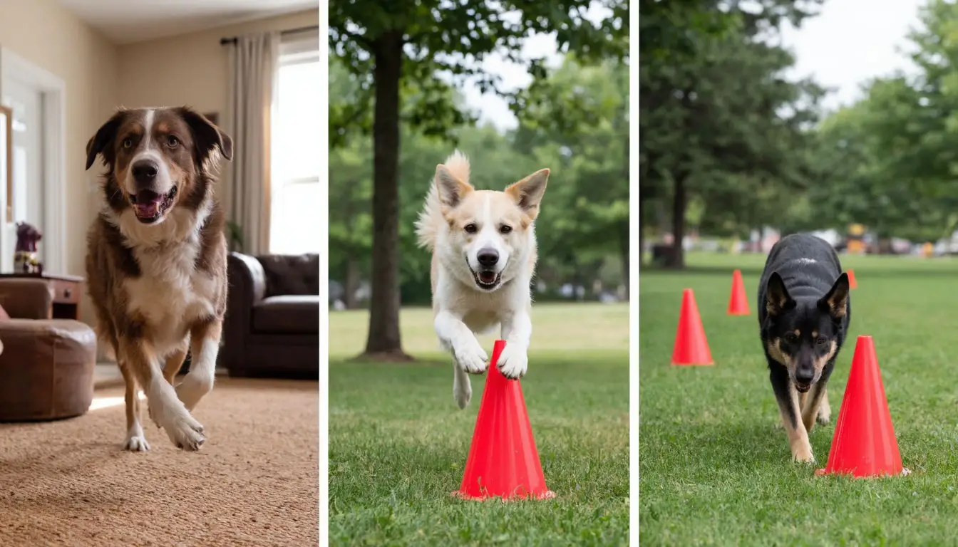 Обучение собаки команде „Обойди“ в различных условиях