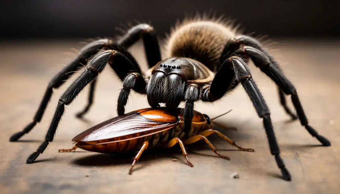 Содержание птицееда в доме: процесс кормления