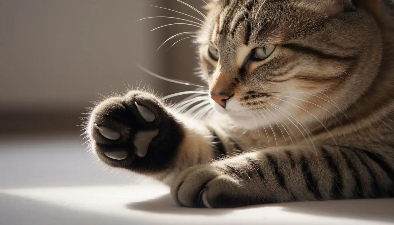 Как животные выражают любовь: кошка делает „массаж“ лапами