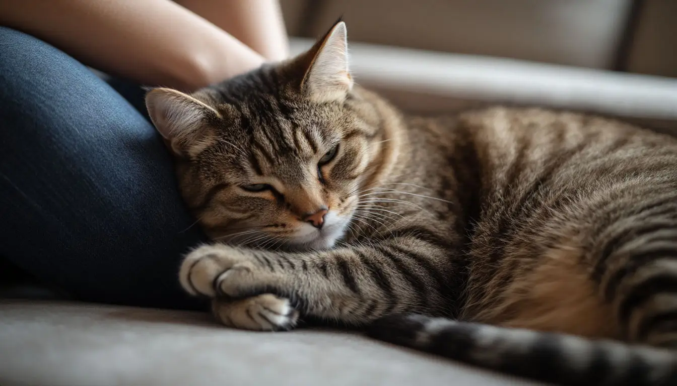 Как животные выражают любовь: кошка трётся о ноги и мурлыкает