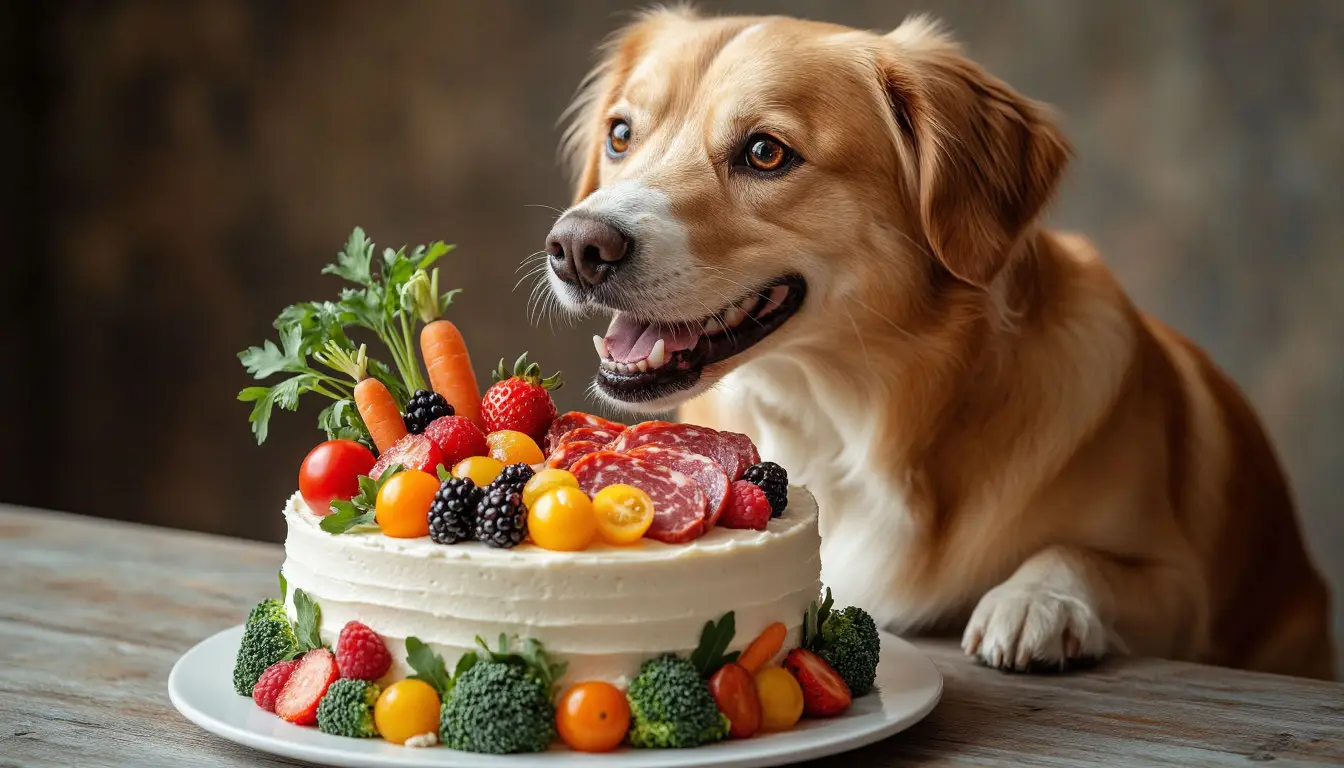 Праздничные торты для собак: реакция питомца на угощение