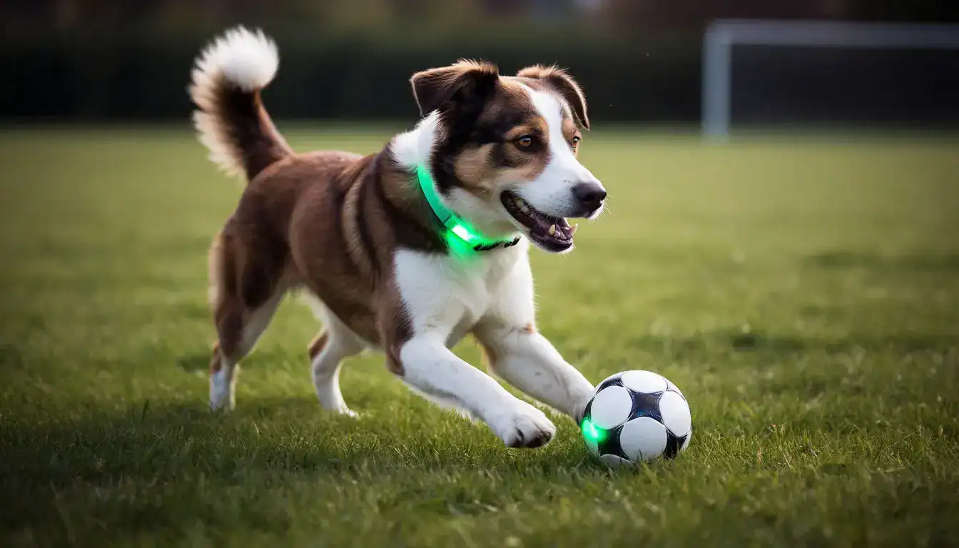 Светодиодный ошейник для собаки — яркий аксессуар для прогулок