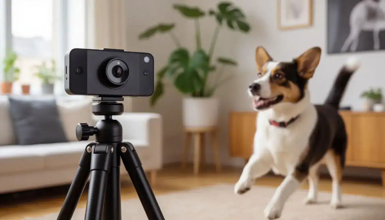 Критерии выбора вебкамеры для питомцев: пример установки камеры в доме
