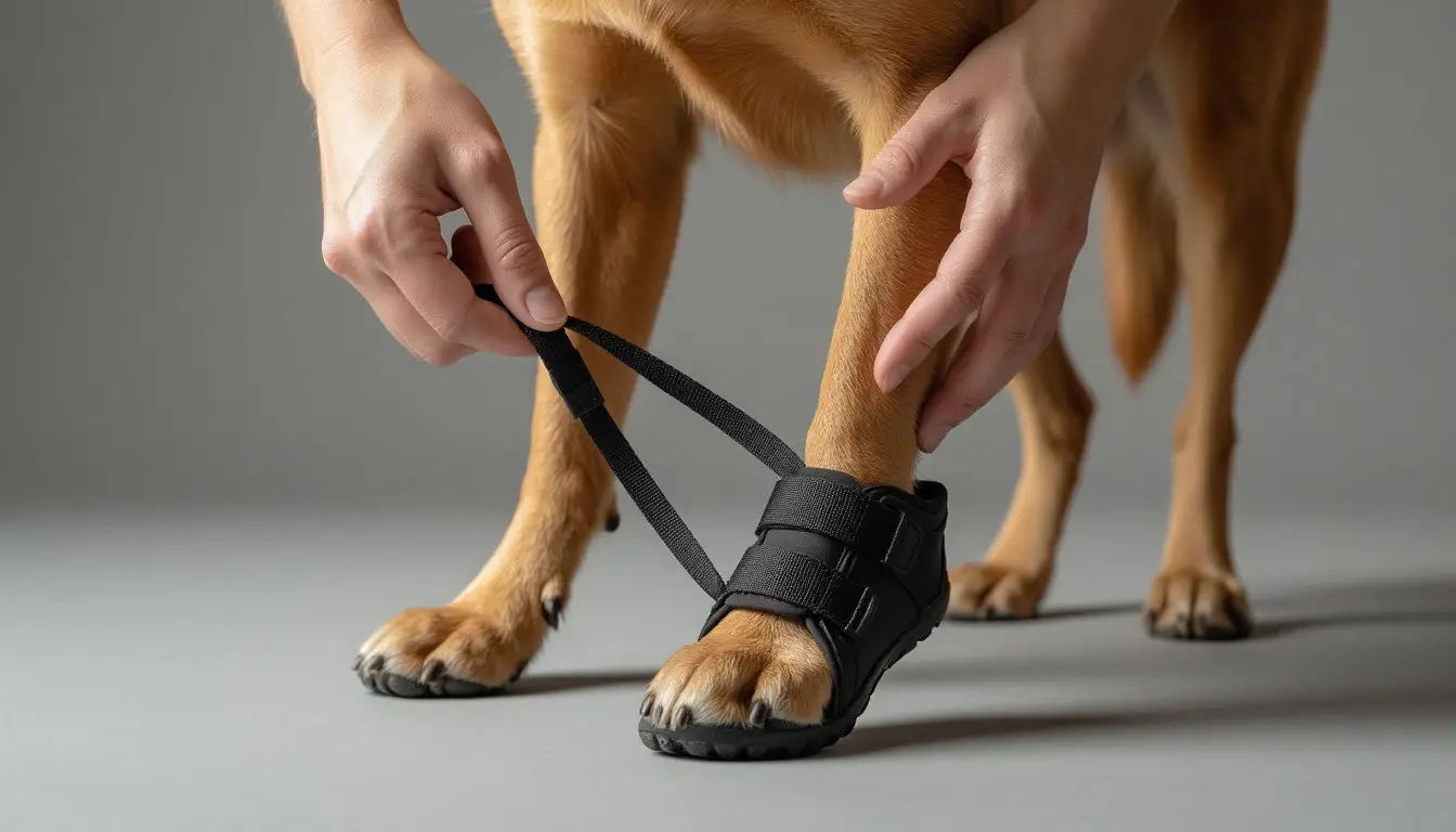 Приучение собаки к обуви: процесс надевания