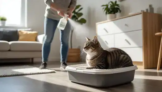 Устранение запаха кошачьего лотка: использование специальных средств