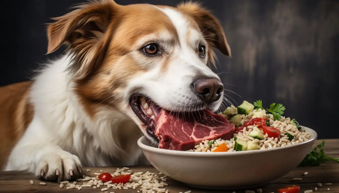Сырое мясо для собак в сбалансированном рационе