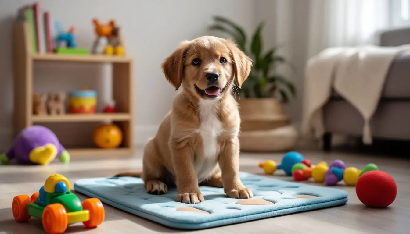 Паппи-йога и гармония со щенком: учим щенка команде „сидеть“