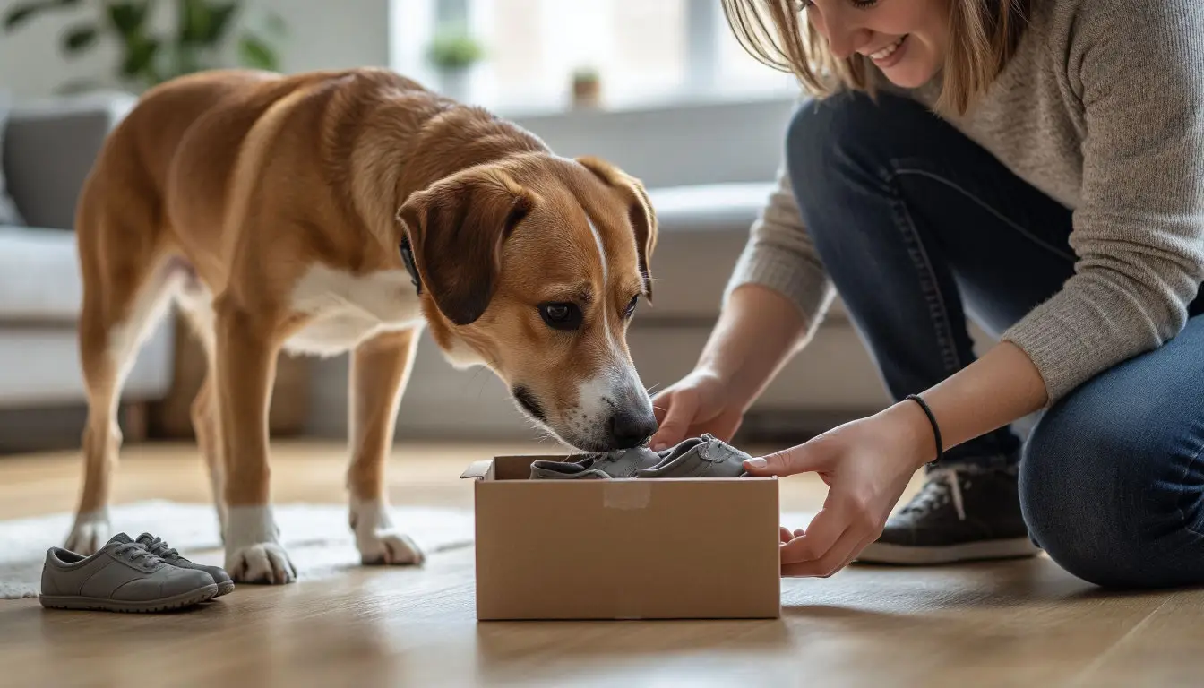 Приучение собаки к обуви: первый шаг — знакомство с обувью