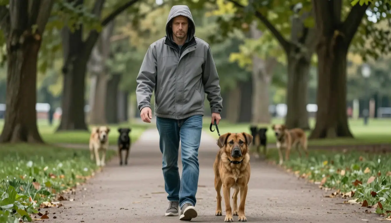 Организация жизни собаки во время течки: безопасный выгул на коротком поводке