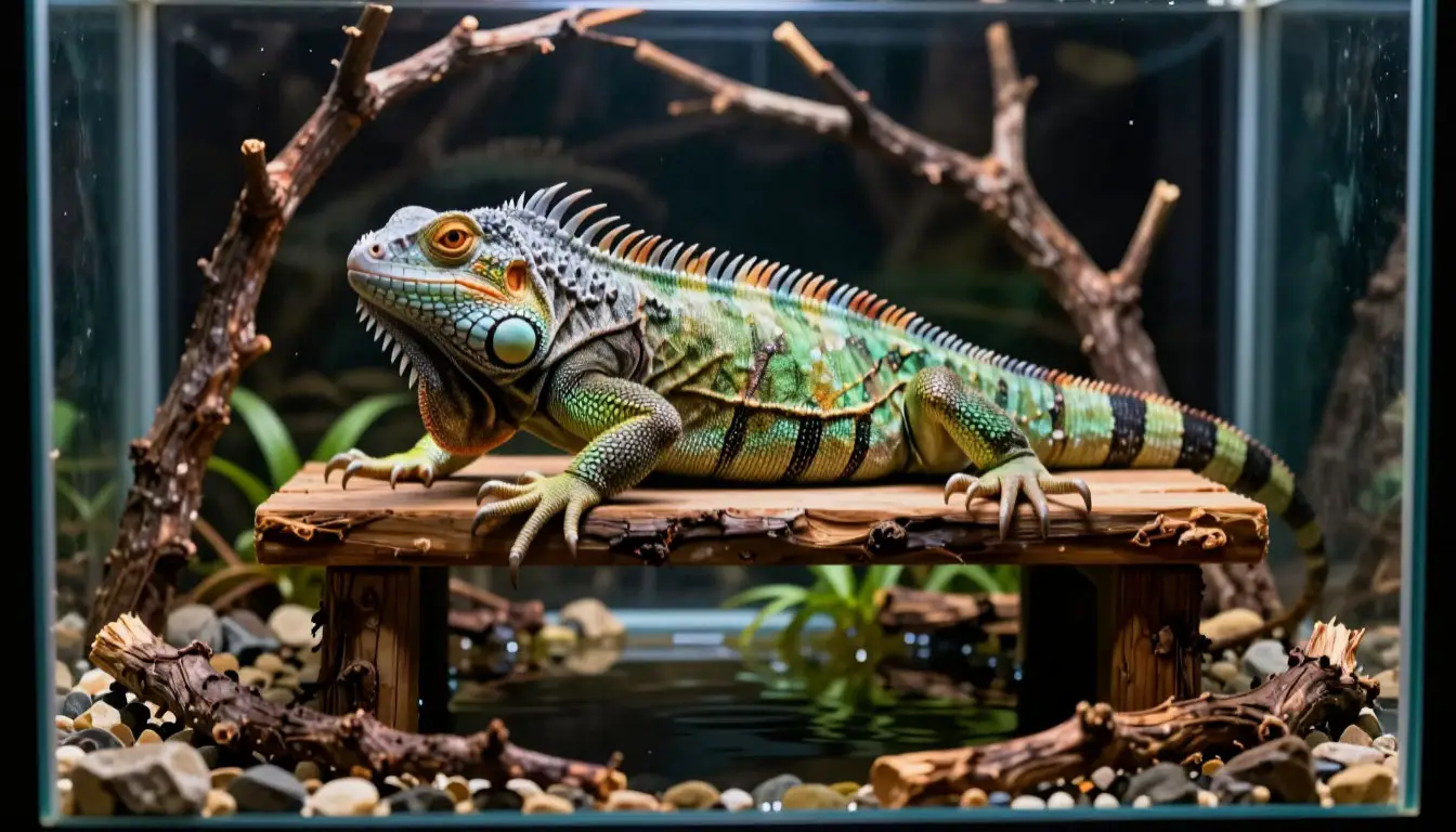 Игуаны дома: стимулируем активность питомца