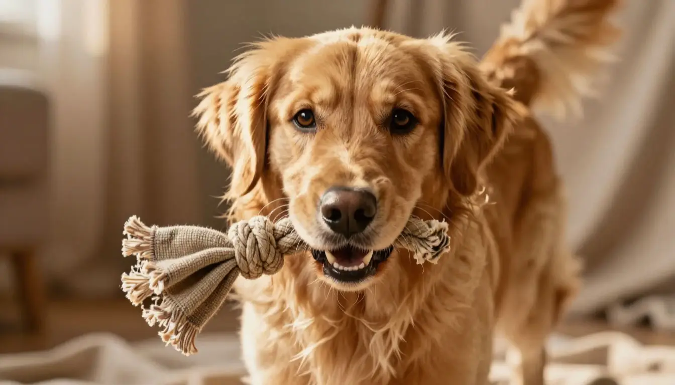 Экономное содержание питомца: весёлая игра с самодельной игрушкой