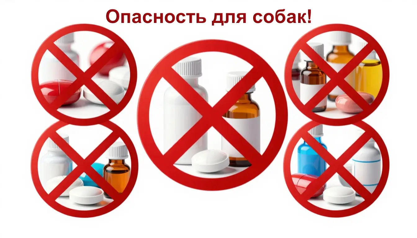 Риски применения человеческих лекарств для собак — предупреждающие знаки