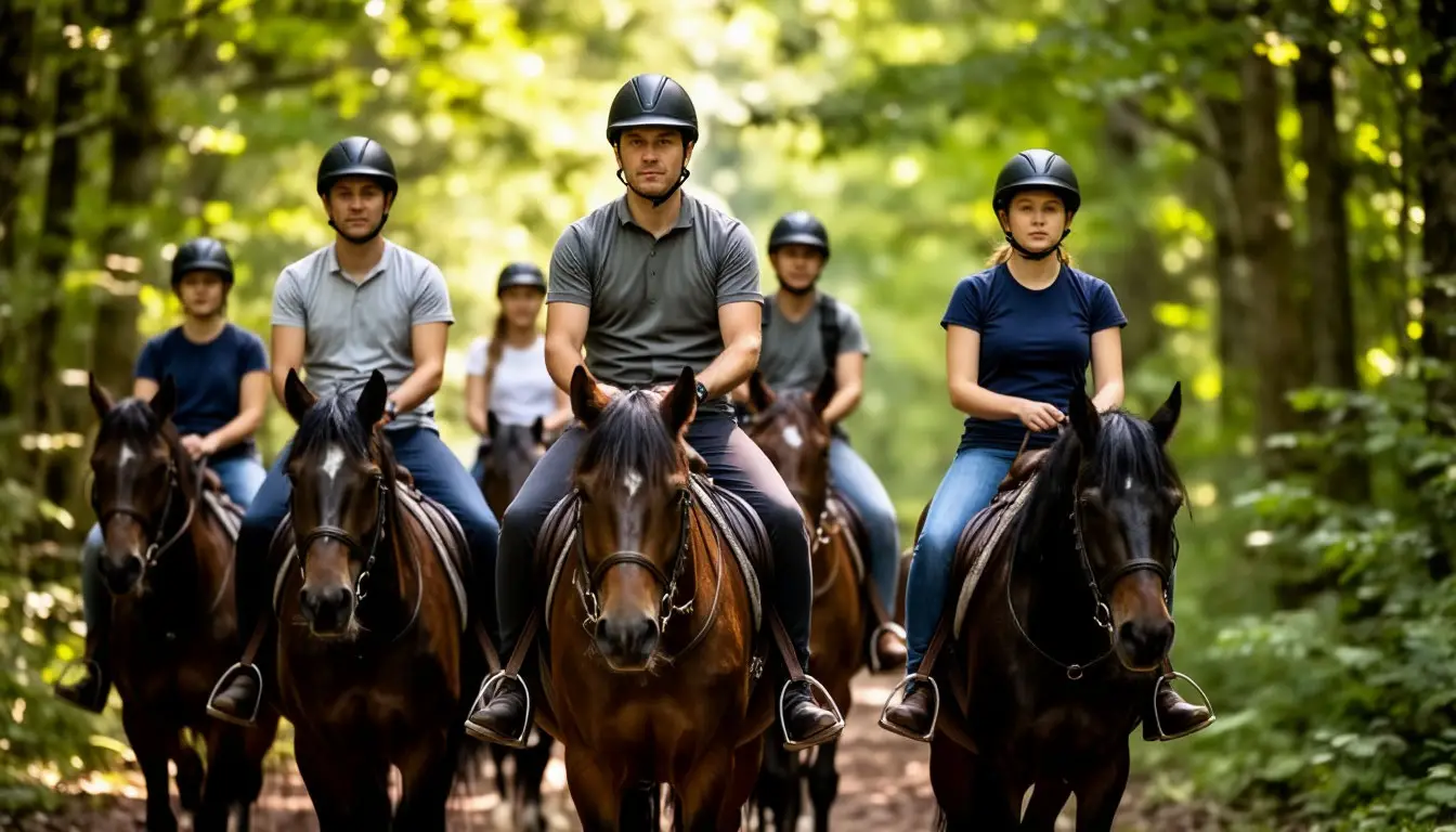 Лошадиная сила в душе: конная прогулка в лесу как доступный способ общения с лошадьми для новичков.