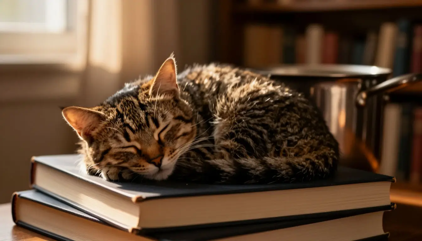 Необычные повадки питомцев: кот в кастрюле — нестандартный выбор места для сна