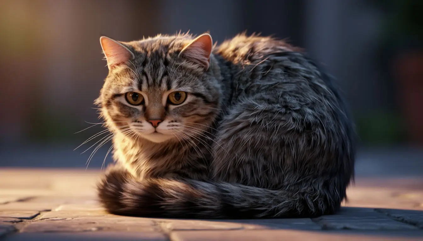 Тайный язык хвоста: поджатый хвост указывает на страх кота