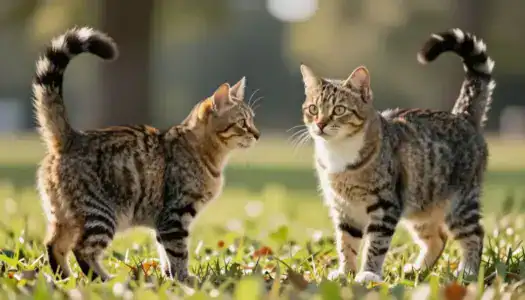 Тайный язык хвоста: распушенный хвост сигнализирует об агрессии кота