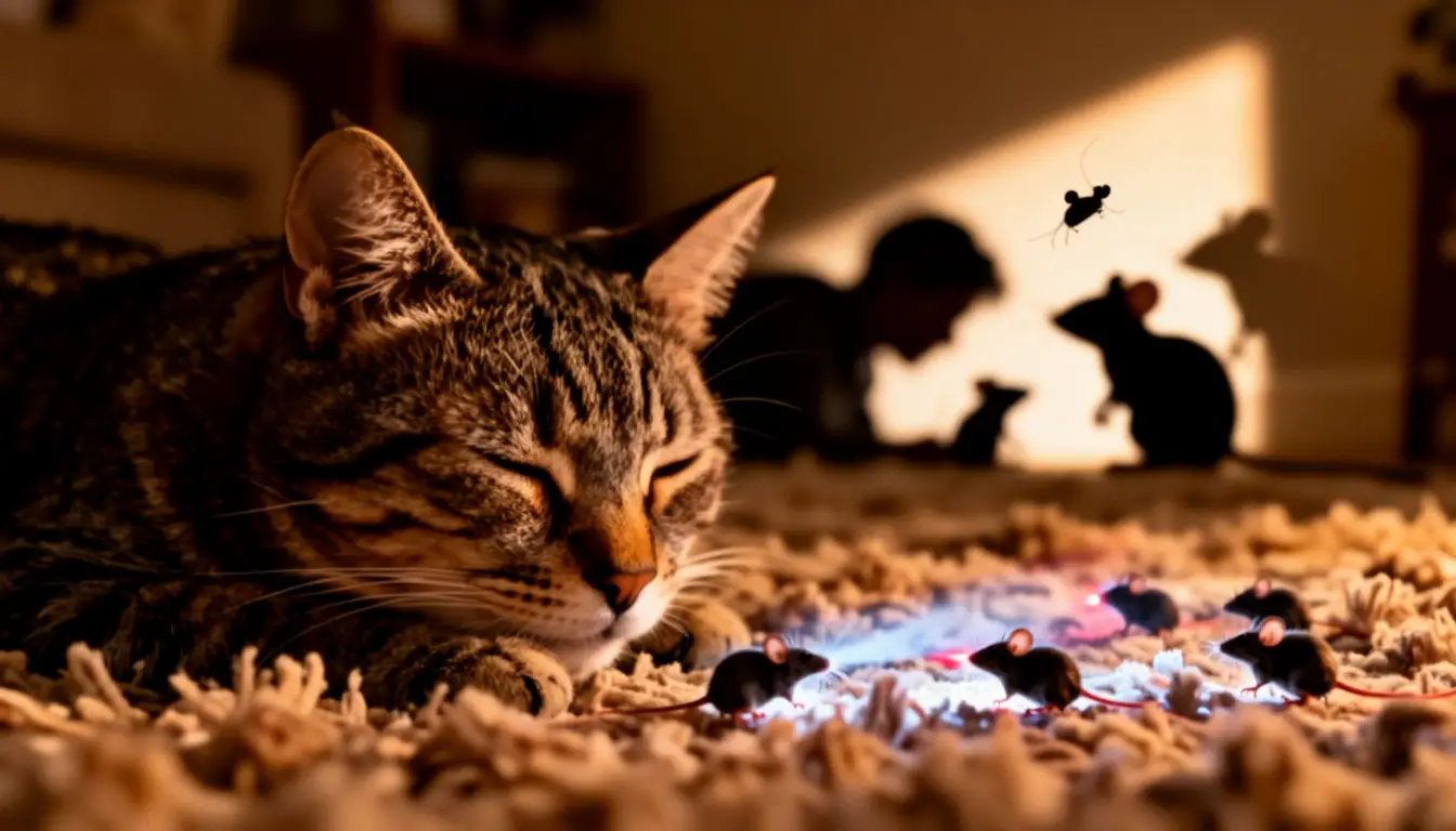 Кошачьи сны: проекция сновидений кота