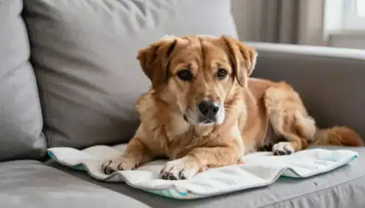 Организация жизни собаки во время течки: защита мебели